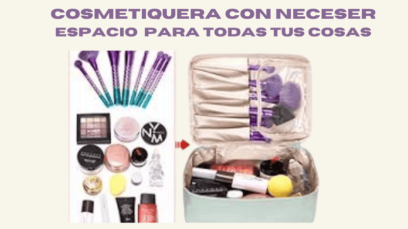 COMBO PROMOCIONAL: 13 Brochas Profesionales + Cosmetiquera Impermeable + Bolsa extra